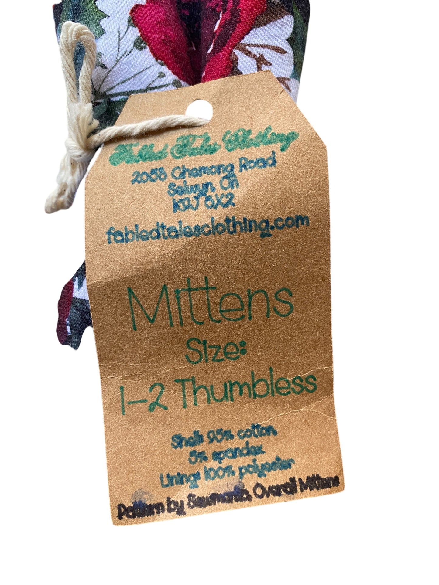 Handmade mittens 1-2Y