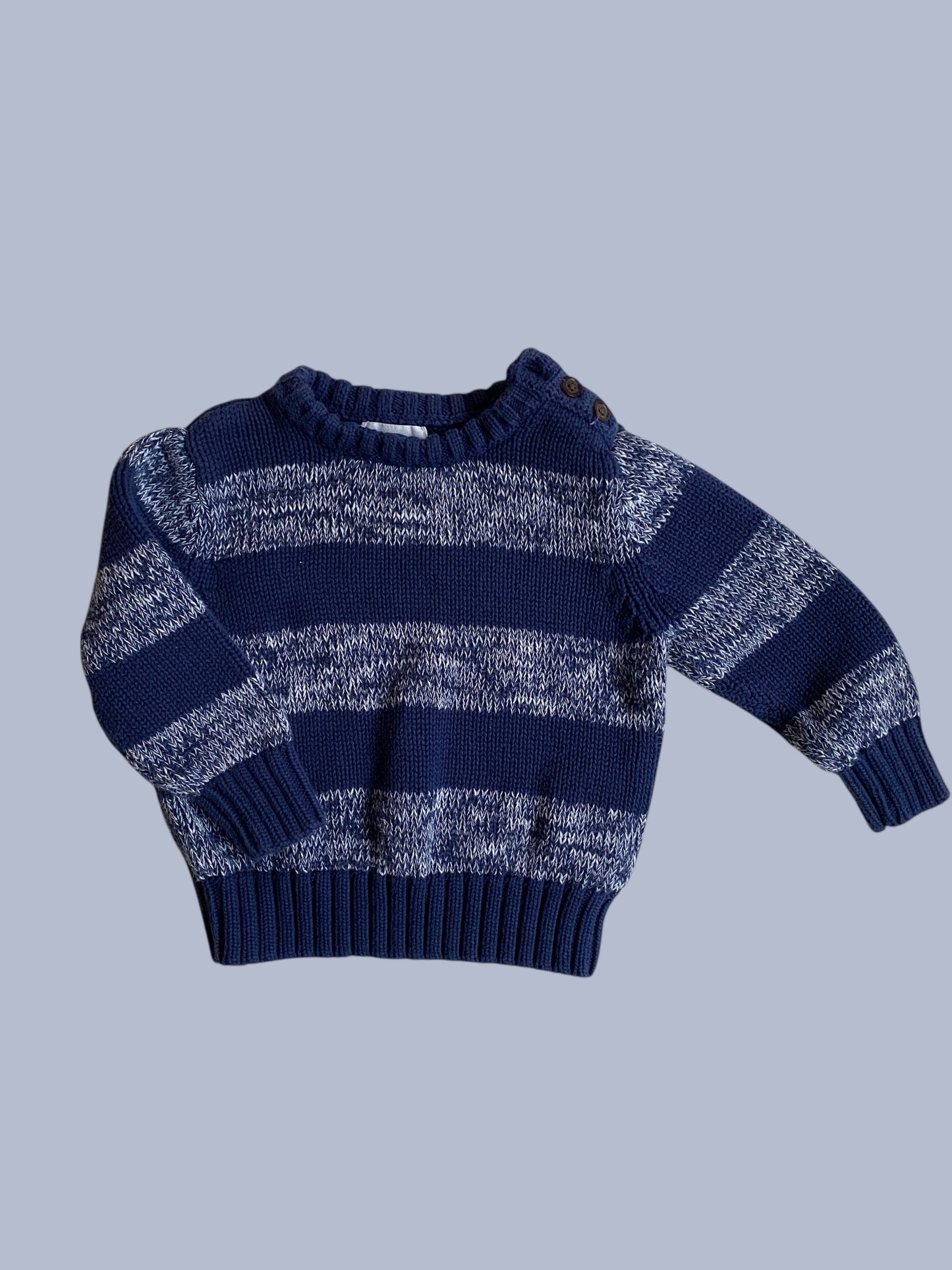 Cotton knit striped sweater 2Y | Old Navy