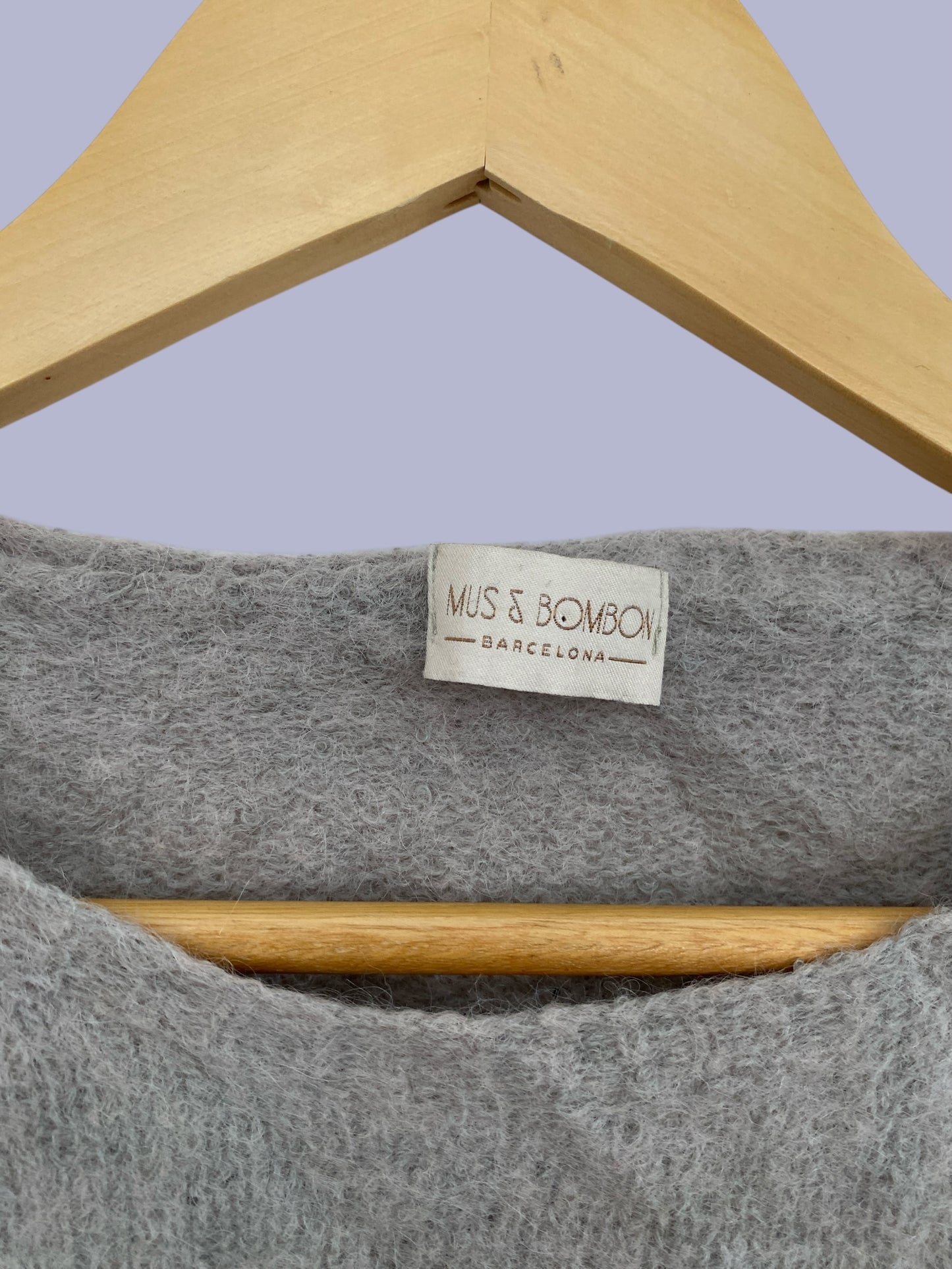 Light alpaca-merino blend crop sweater women's small | Mus & Bombon