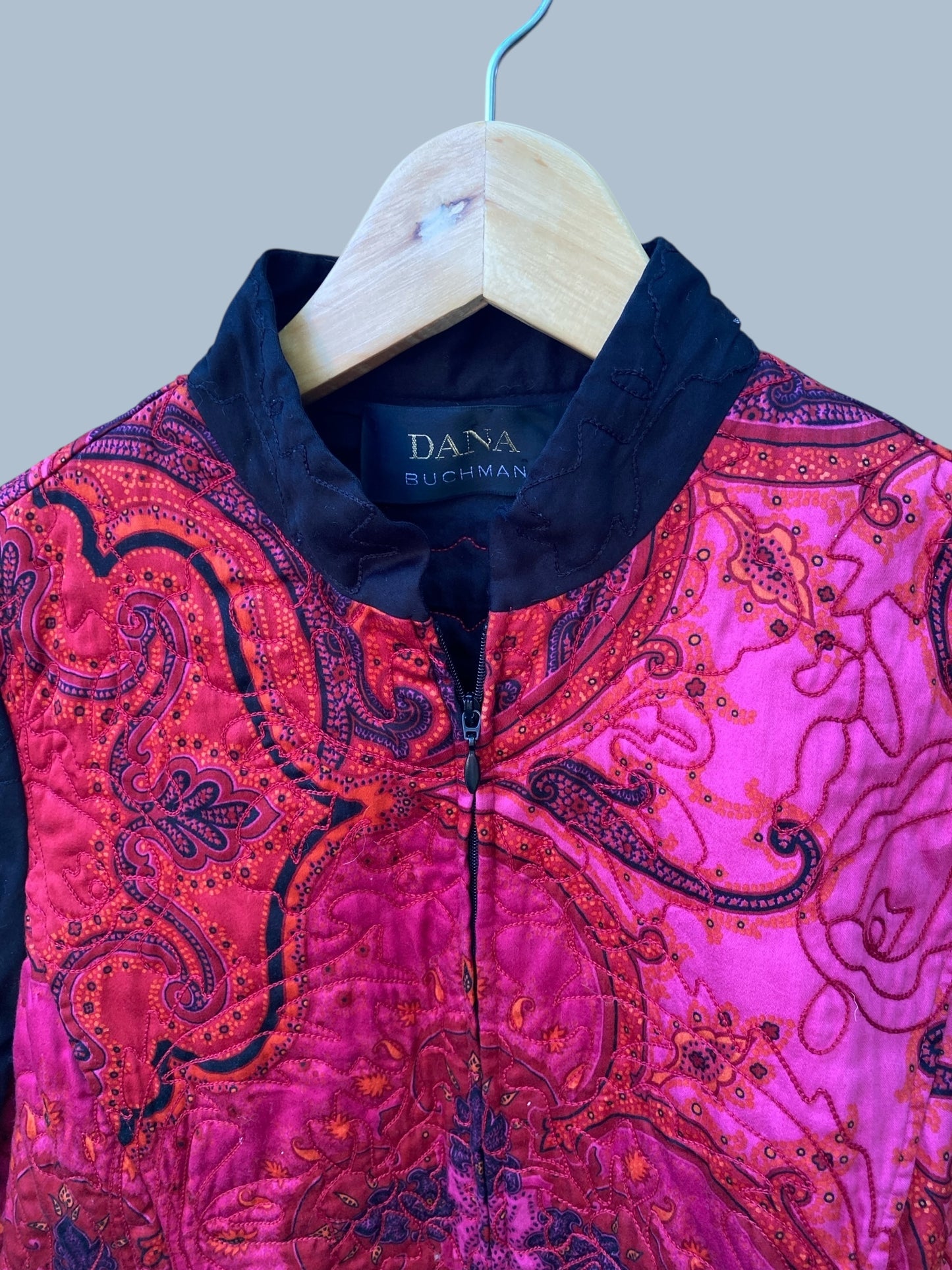 Silk lined quilted blazer jacket women’s 10 US adult | Dana Buchman