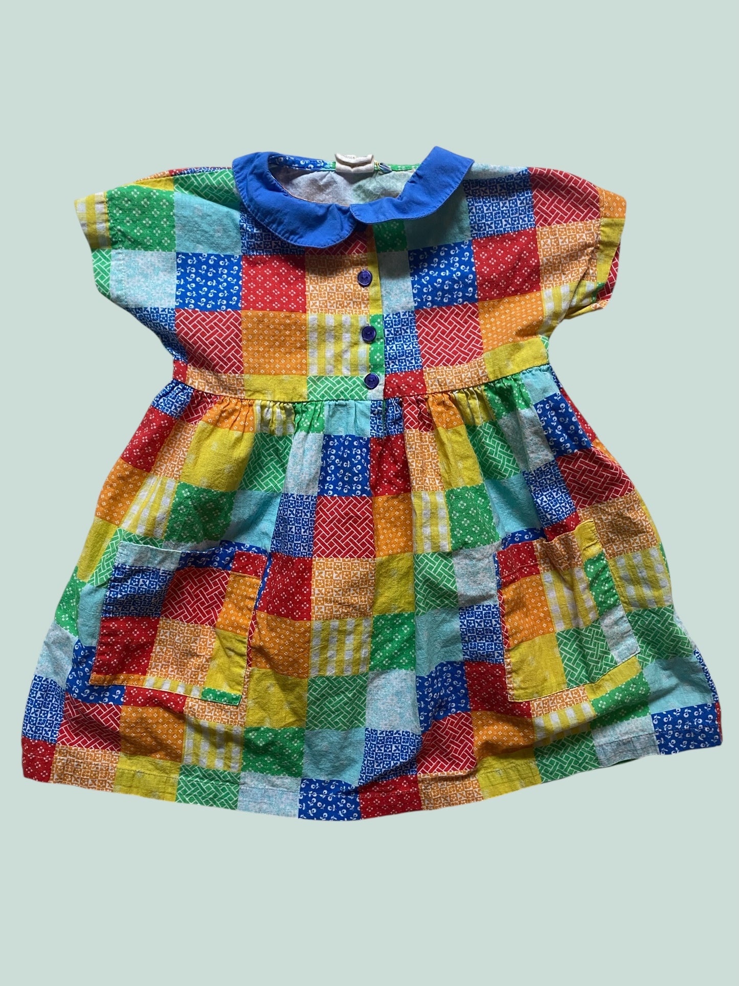 Cotton rainbow dress 3-4y | Little Bird