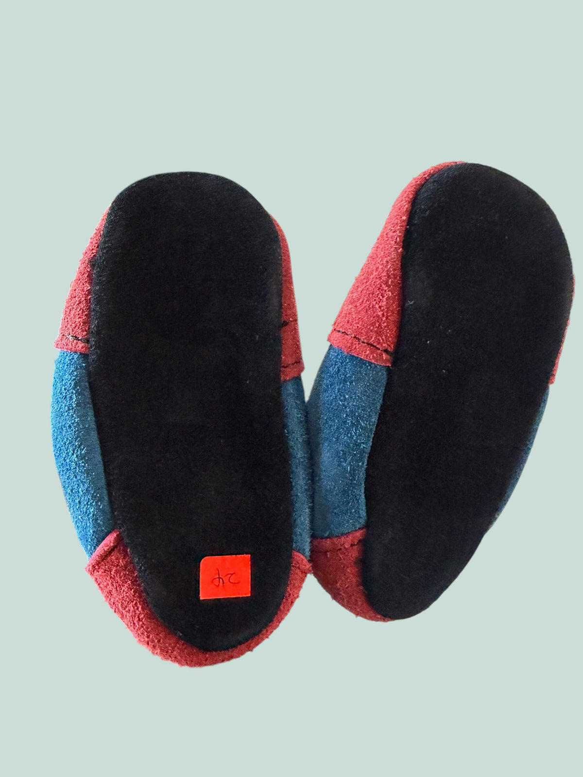 Leather first walker slippers 7.5-8US Little Kids (24 EU) | Blue Rhino