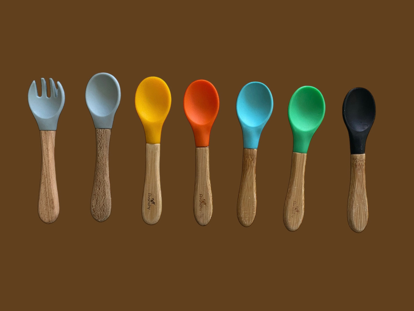 Wooden silicone spoons | Avanchy
