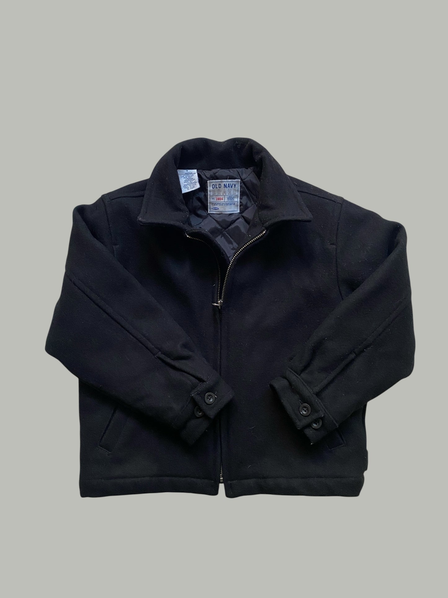 Black wool blend jacket 5Y | Old Navy