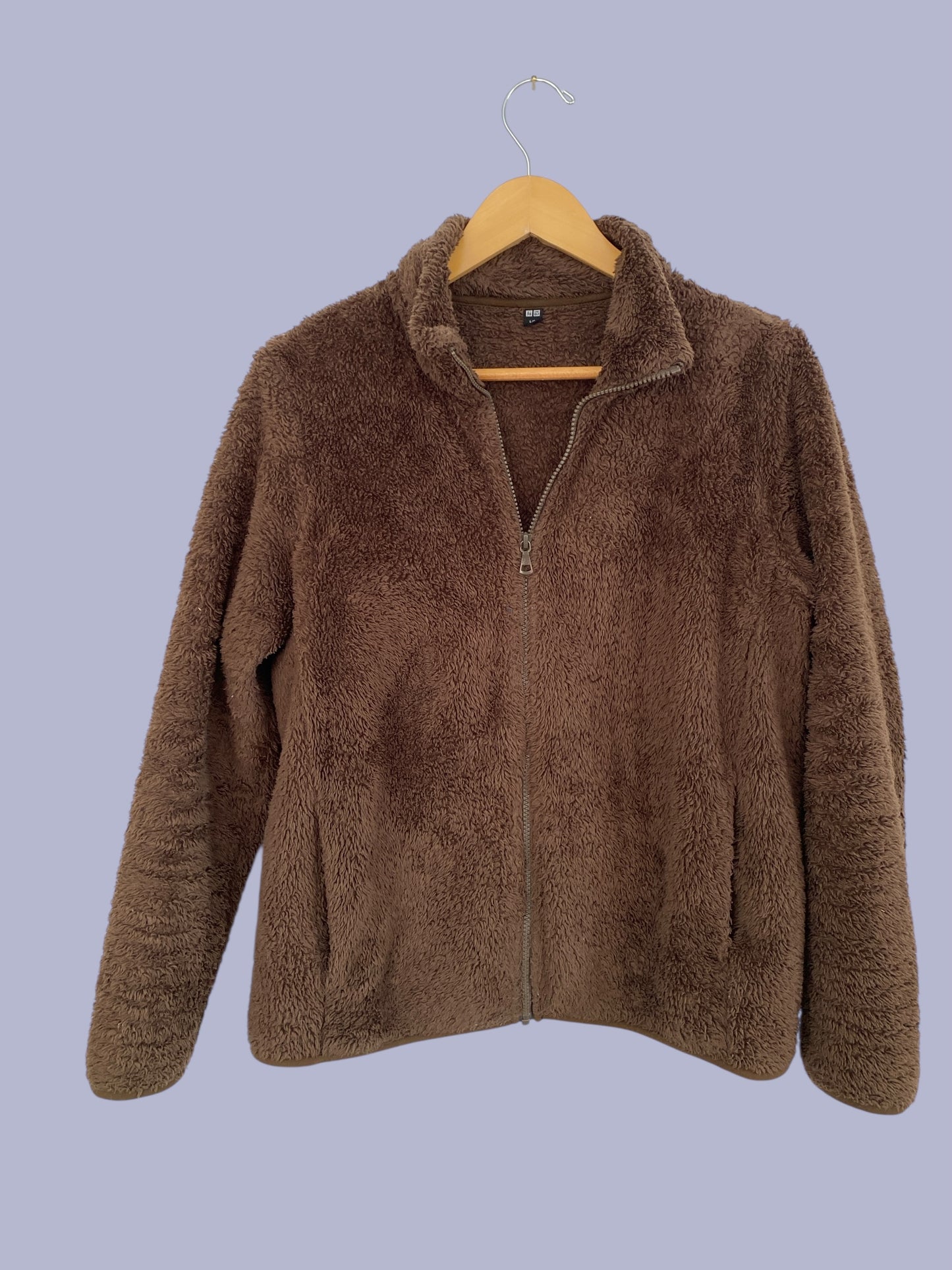 Pile fleece long sleeve sweater women’s large | Uniqlo