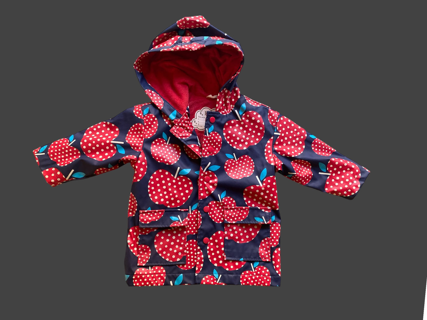 Apple Terry lined rain jacket 2Y | Hatley