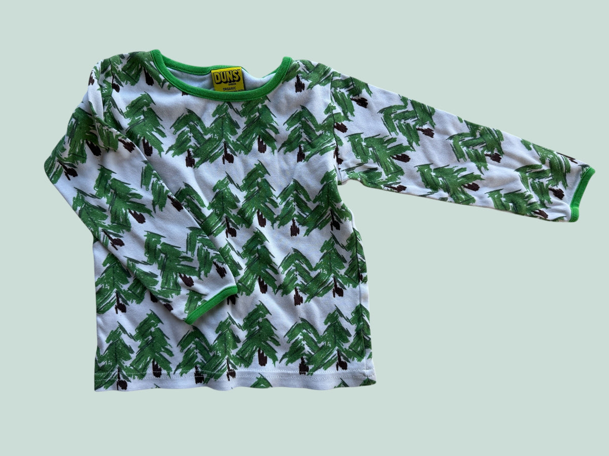 Organic cotton forest long sleeve top 18m (92, generous) | Duns Sweden