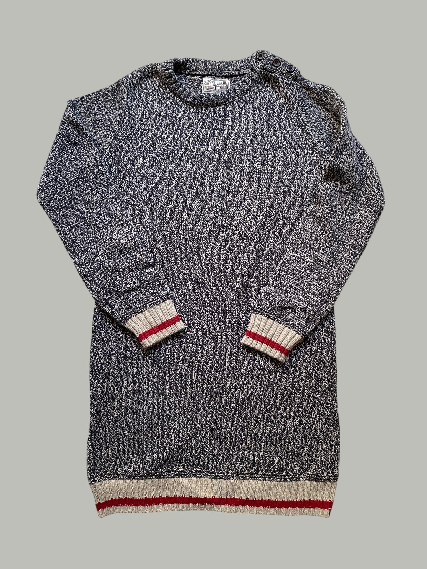 Cotton blend knit dress 13-14Y } Roots Cabin