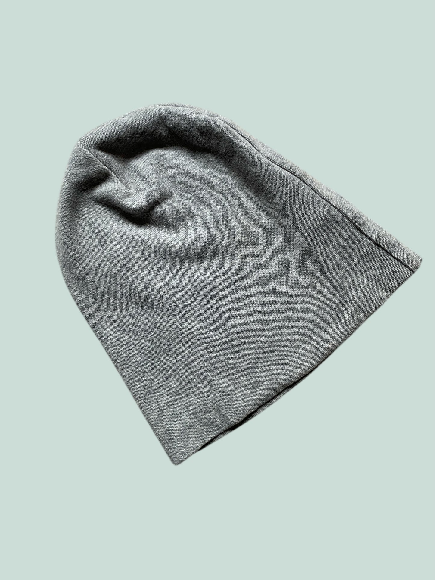 Organic cotton heather grey beanie 12-24m | Mini Mioche