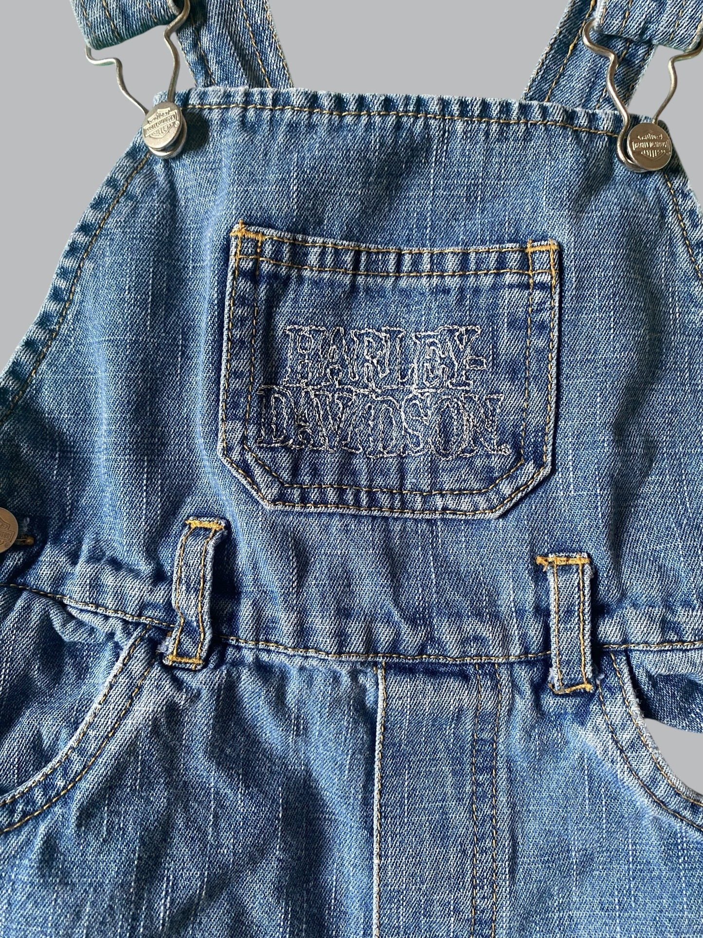 Cotton denim overalls 3Y | Hatley Davidson