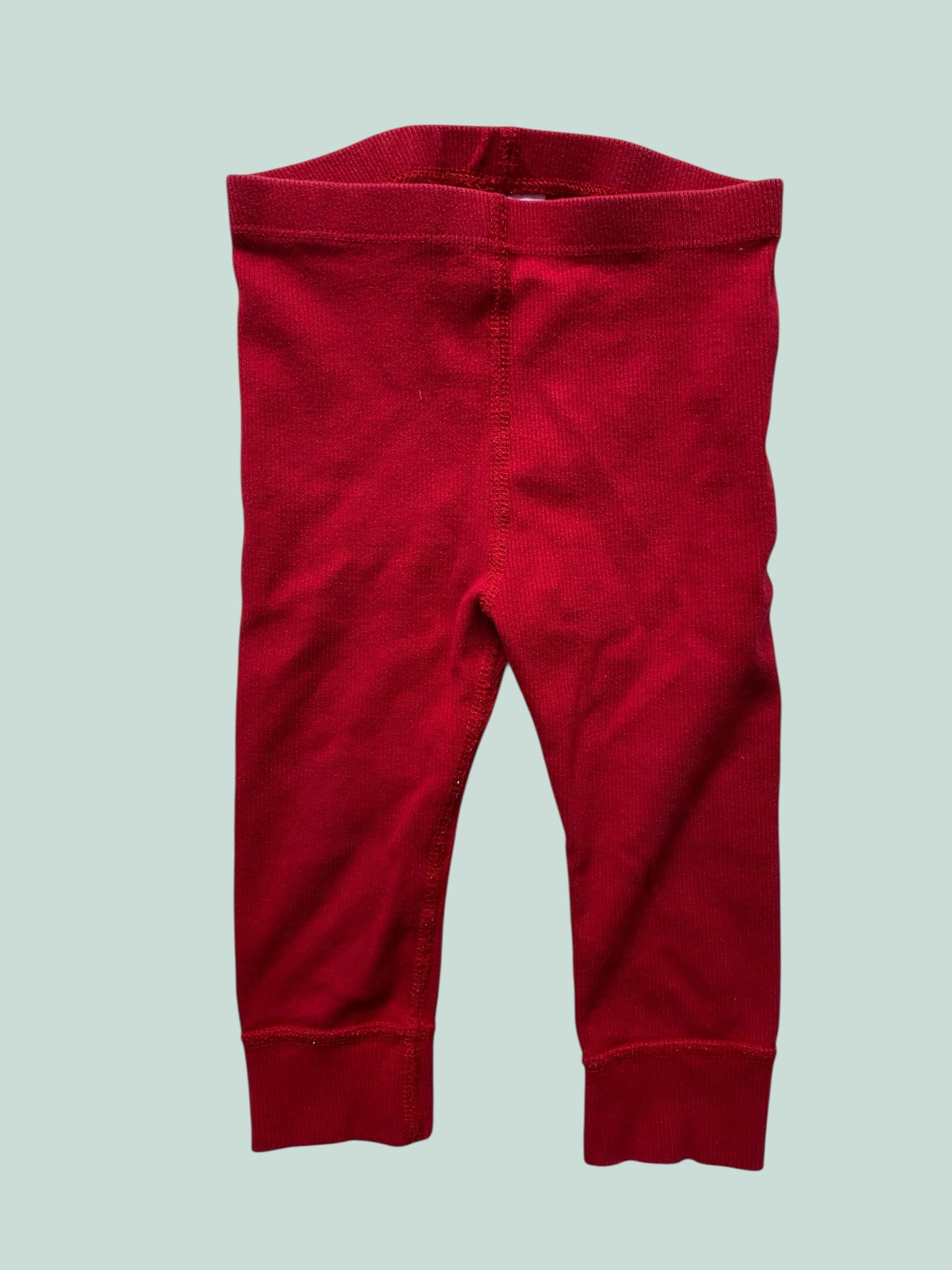 Organic cotton red leggings 18-24m | Hanna Andersson