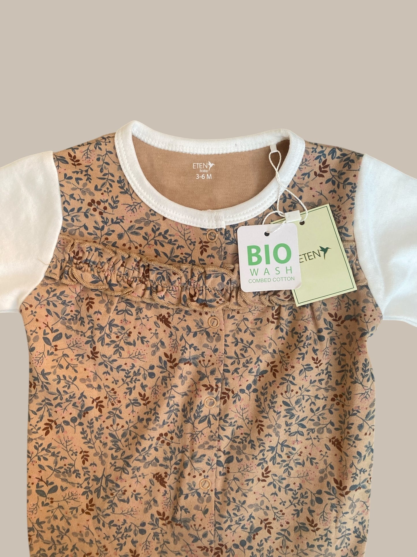 Organic cotton snap sleeper 3-6m | Eten