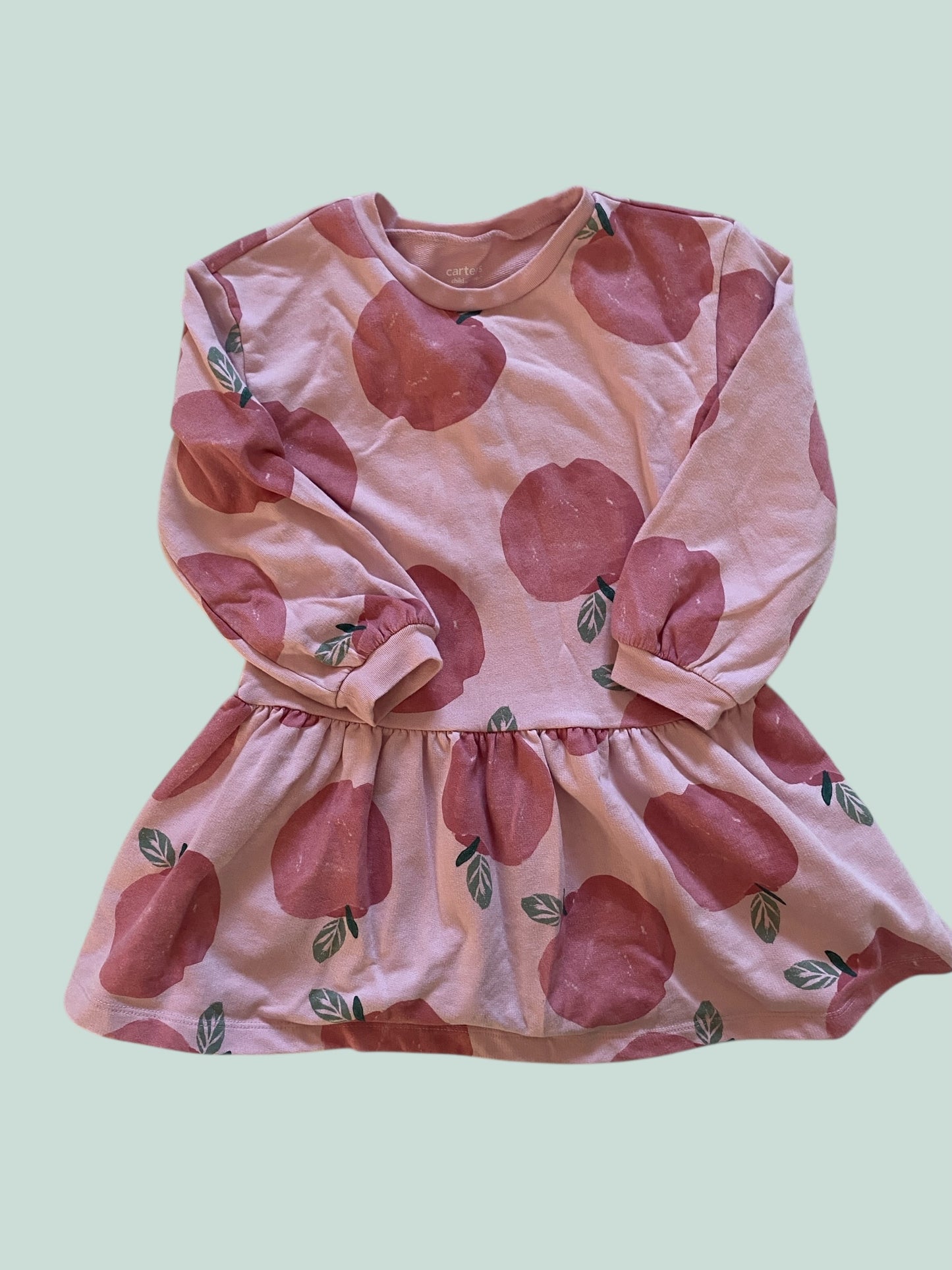 Cotton blend apple dress 5Y | Carter's