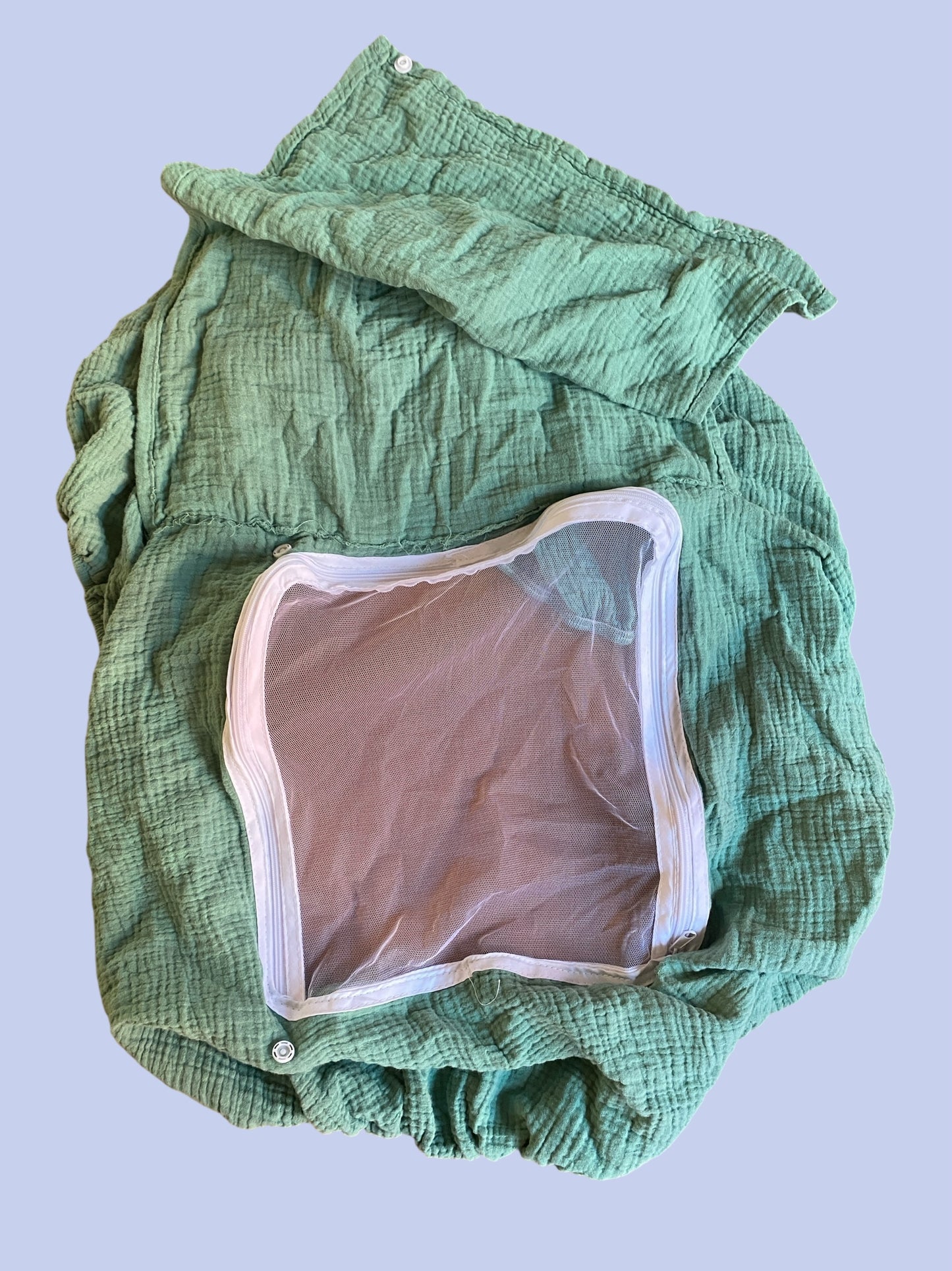 Muslin sage car seat cover