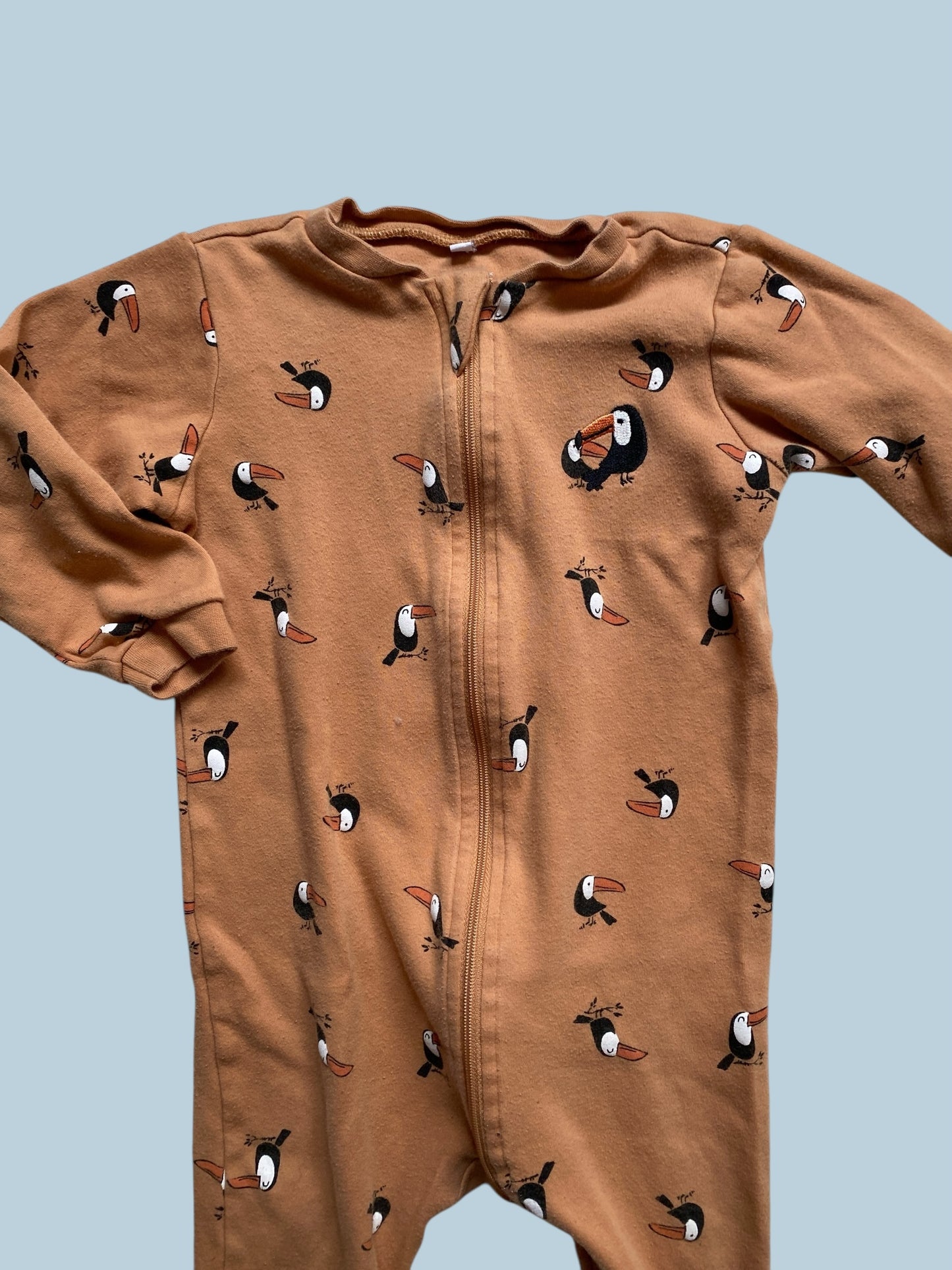 Organic cotton Toucan two-way zip sleeper 18m | Pekkle