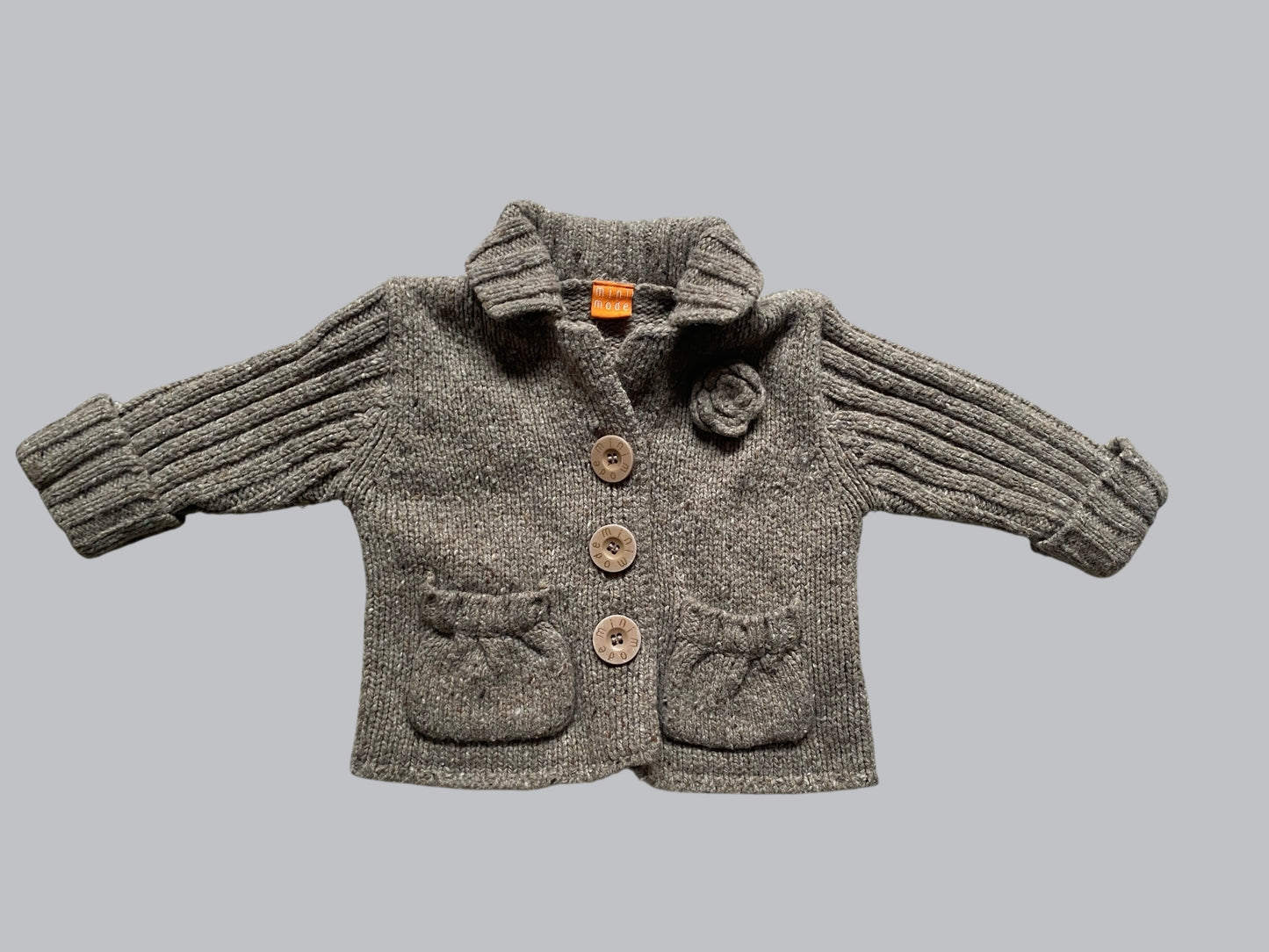 Wool blend cardigan 6-12m | Mini Mode