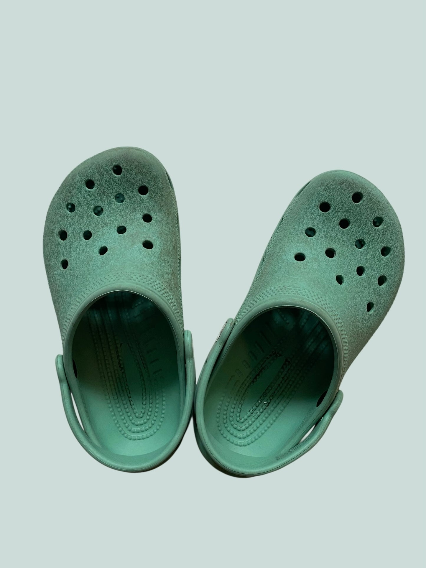 Green slip on sandals 2 US Big Kids. | Crocs
