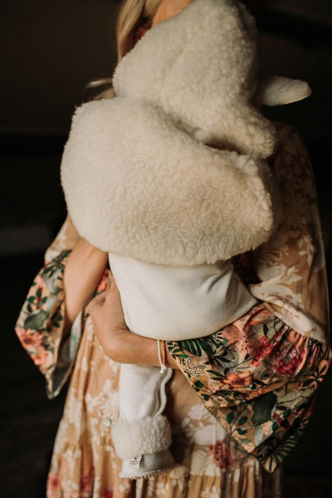 Wool baby cape 'Illy' 0-6m | Alwero
