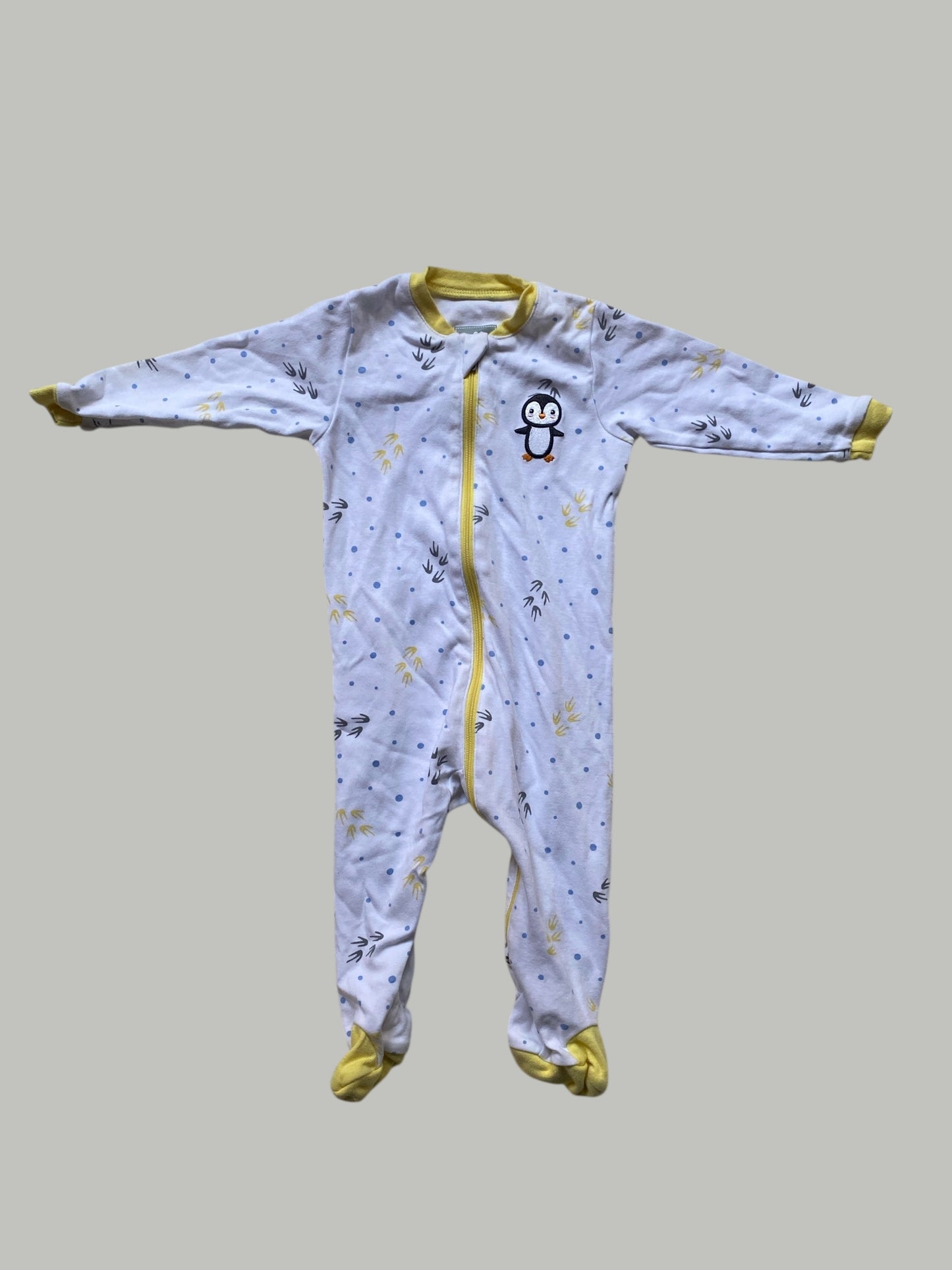 Cotton 2-way zip penguin sleeper 6m | Tuffy
