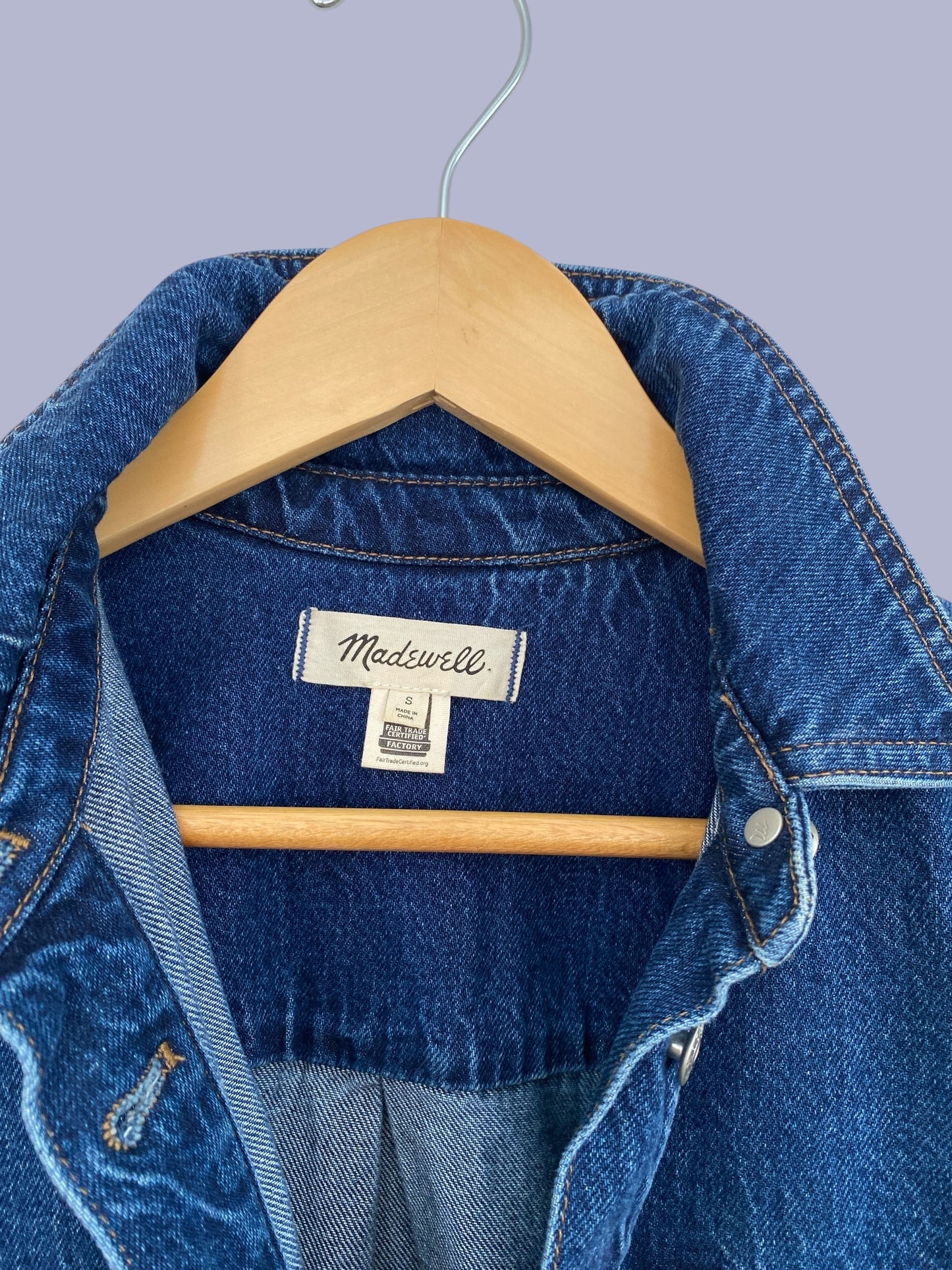 Classic Blue Denim Popover Mini Shirtdress women’s small | Madewell