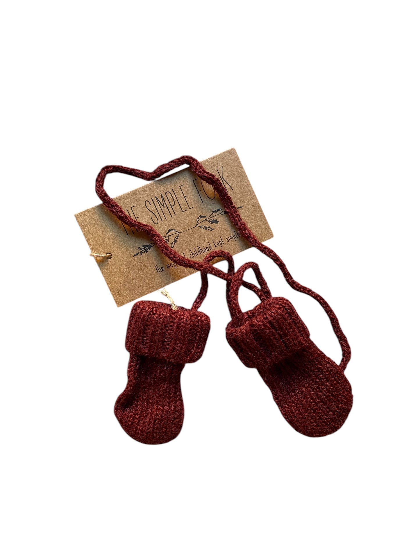 Alpaca wool mittens 0-6m | The Simple Folk