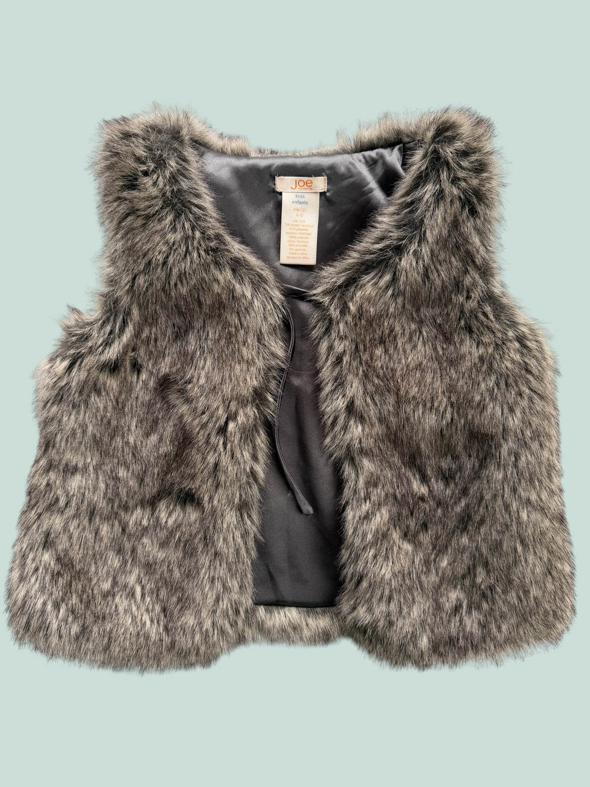 Faux fur vest 4-5Y | Joe Fresh