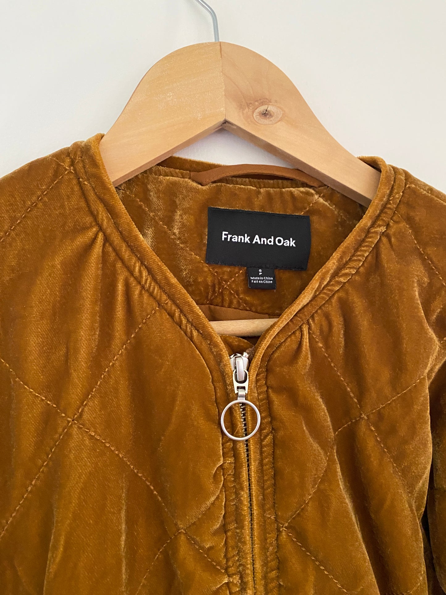 Velour bomber jacket - small | Frank & Oak