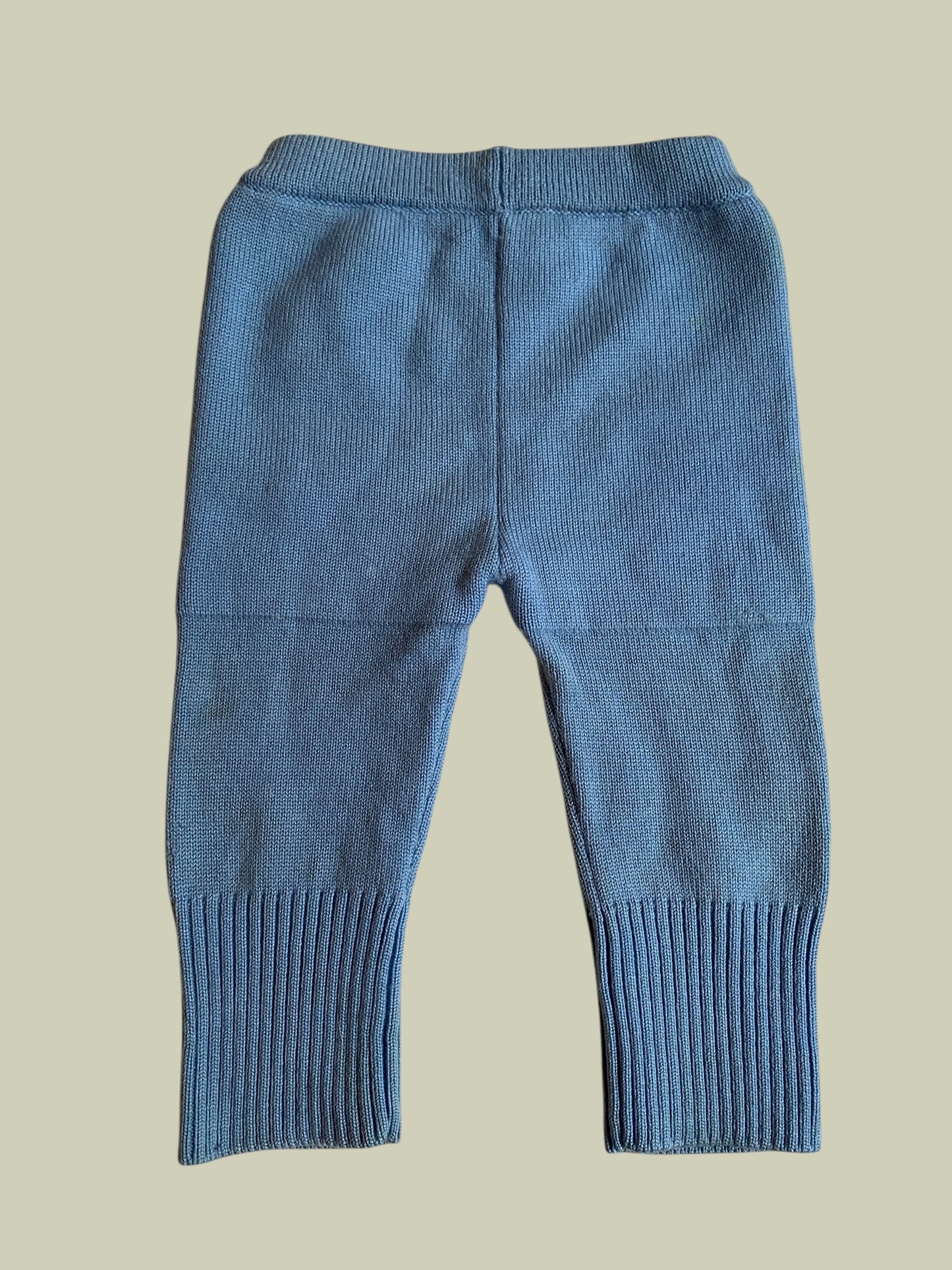 Playwoolies light blue wool pants 0-6m / Sloomb