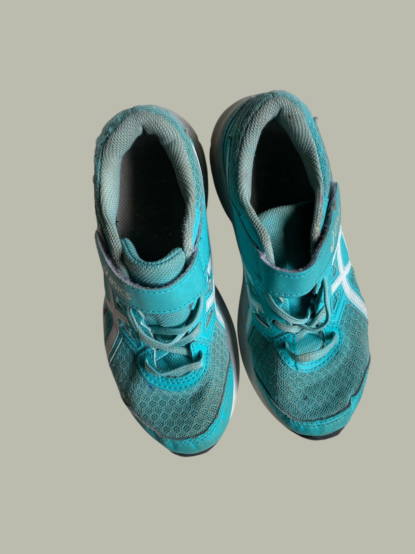 Turquoise velcro sneakers 1 US Big Kid | Asics