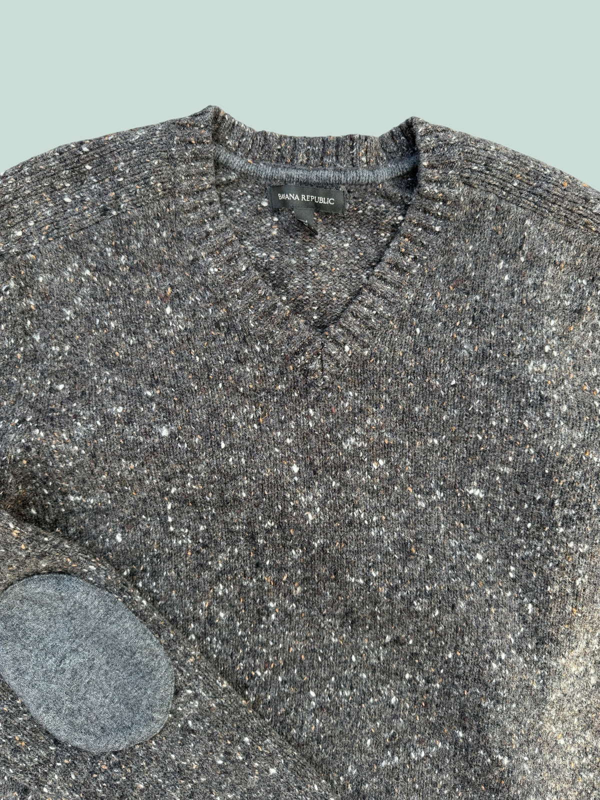 Wool tweed sweater men's medium | Banana Republic
