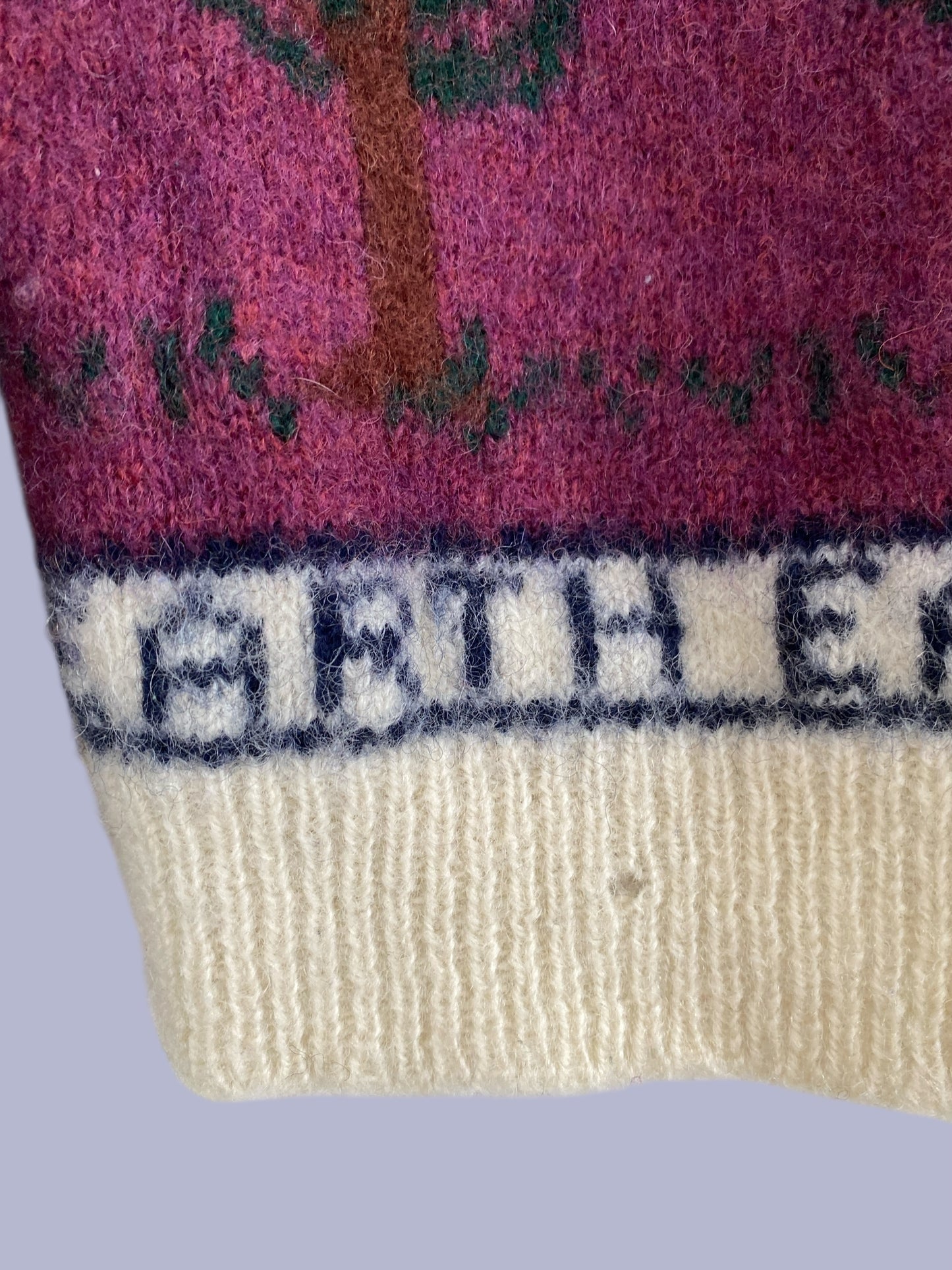 Vintage wool blend "Save our Animals/Earth" cardigan women's small/medium | Woolrich