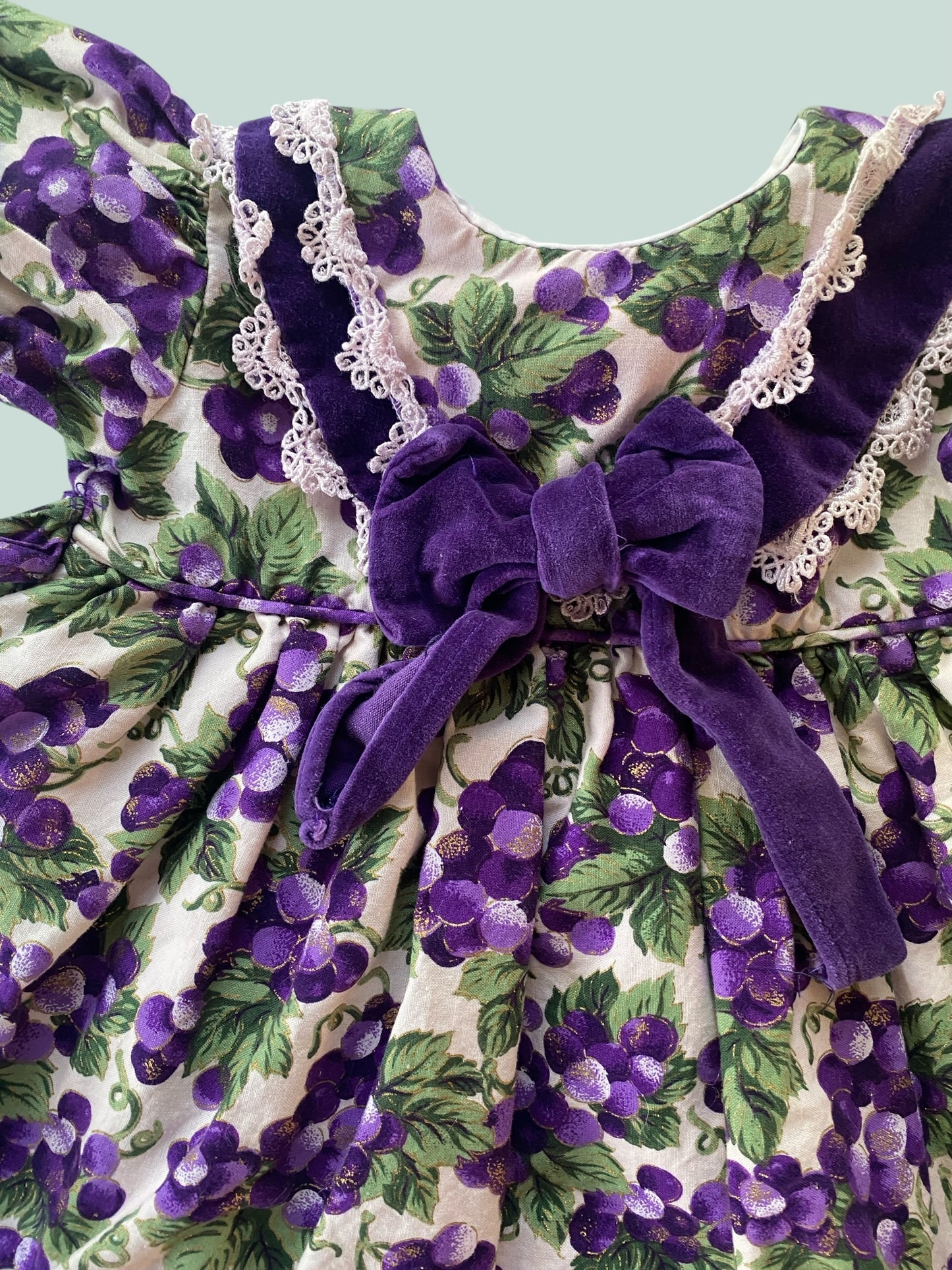 Vintage berry dress 12m | Little Princess