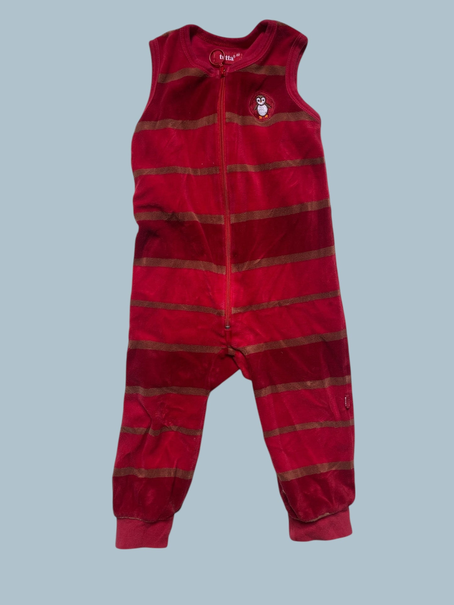 Velour zip romper 9-12m | Tutta