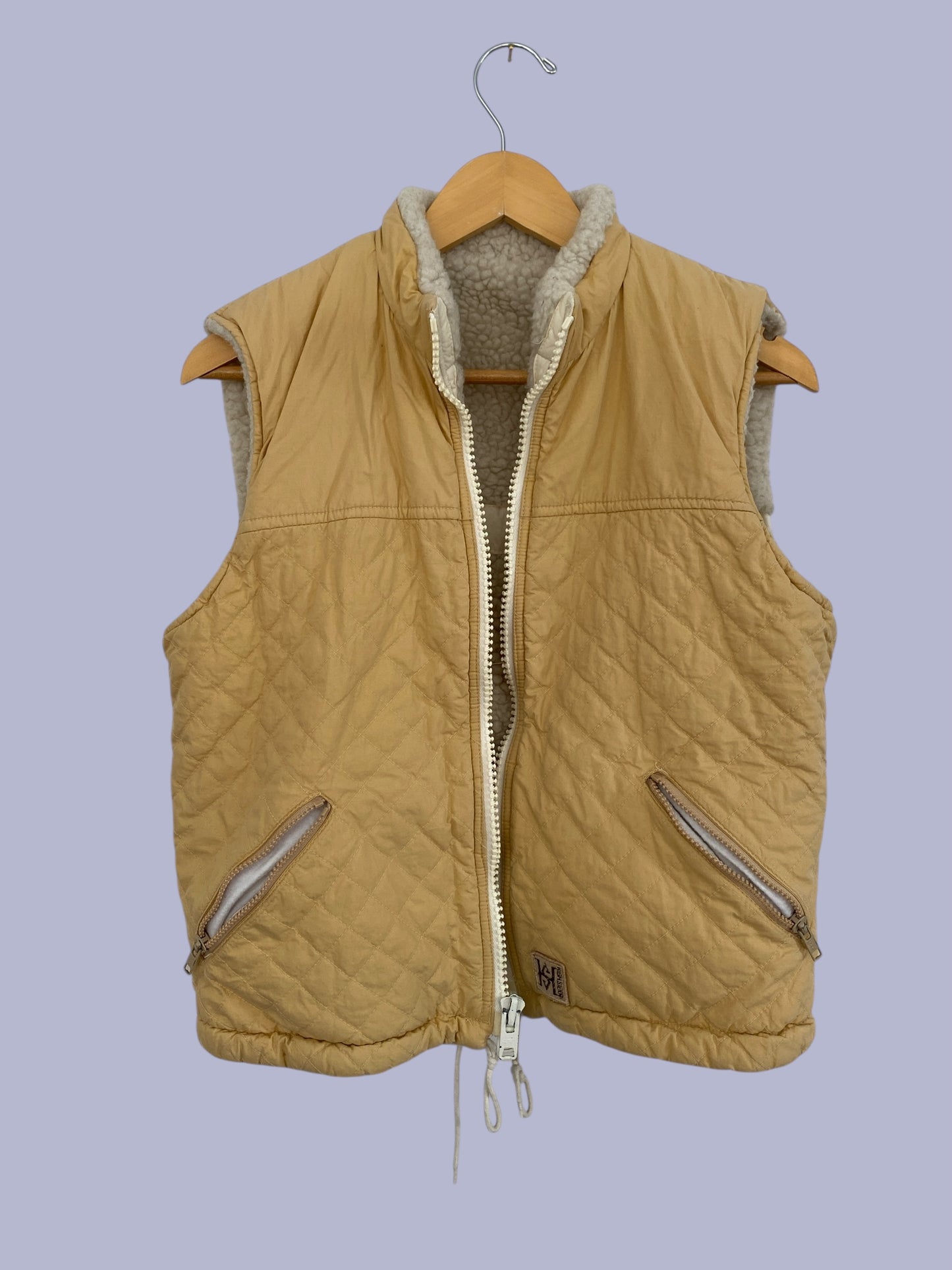 Vintage reversible pile fleece vest women's medium | High Sierra