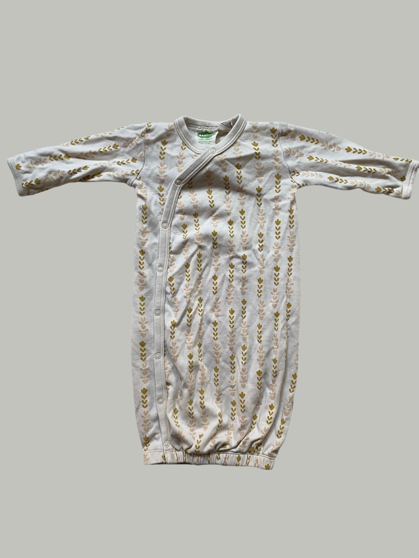 Organic cotton gown sleeper 0-3m | Parade Organic