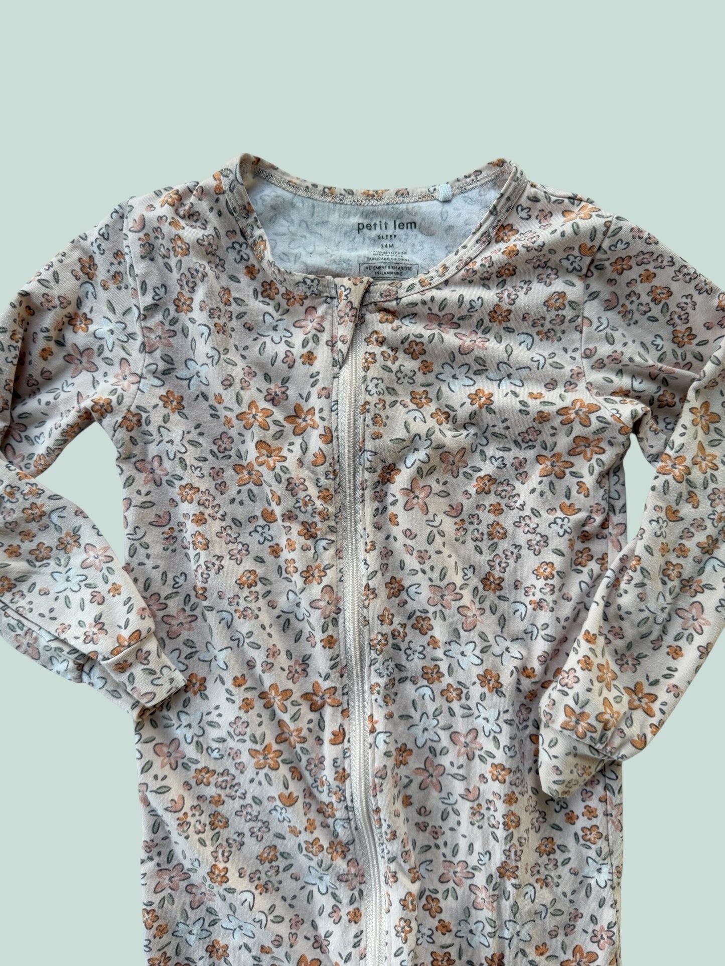 Organic cotton/modal blend sleeper 24m | Petit Lem