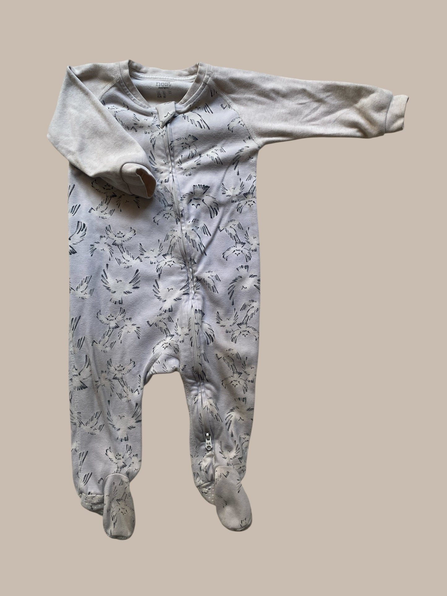 Organic cotton bird two-way sleeper 6-12m | Nest Designs