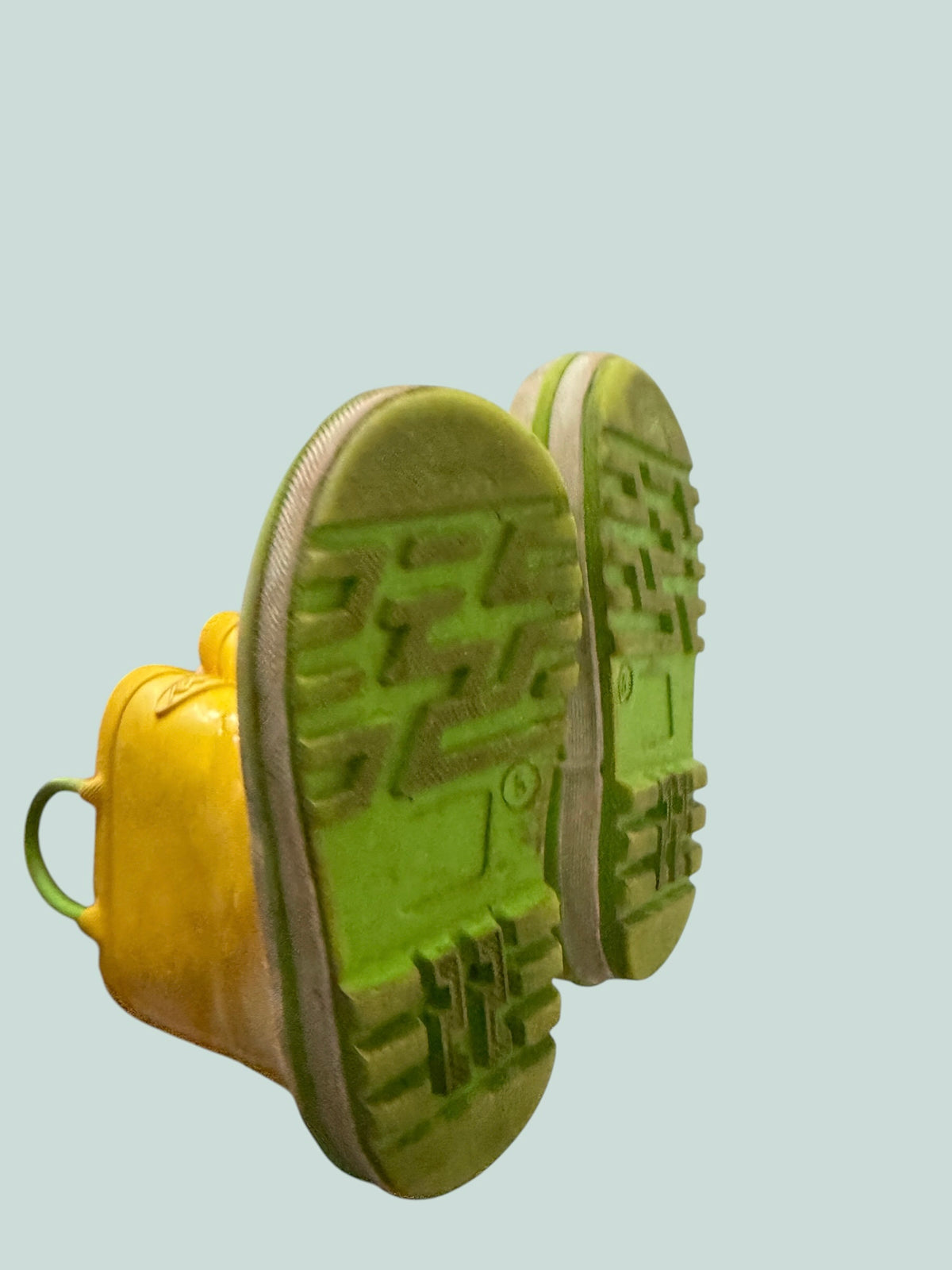 Yellow rubber rain boots 5US Little Kid | KomforMe