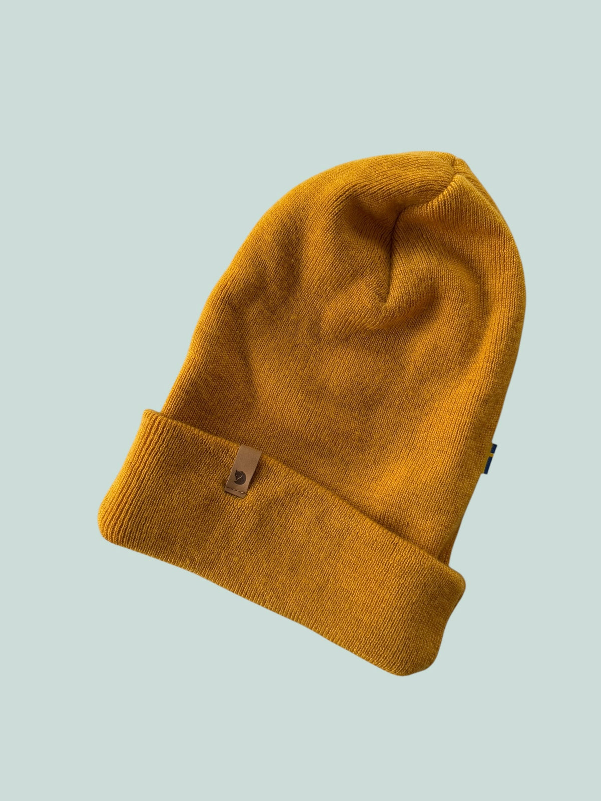 Mustard wool beanie one size adult | Fjällraven