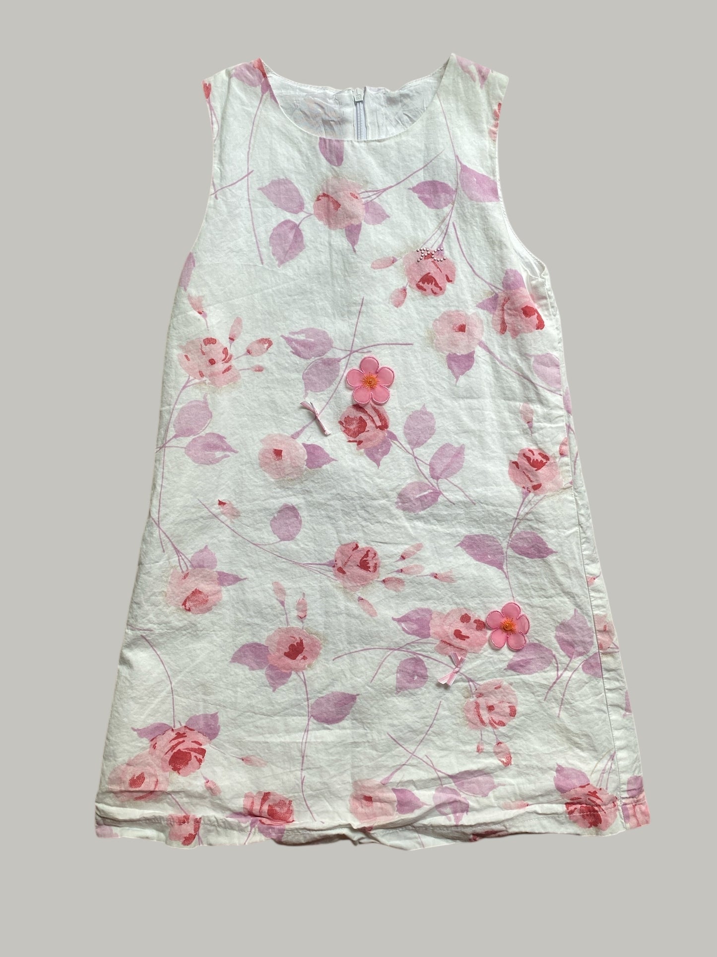 Vintage cotton flower dress 6Y | Pierre Cardin