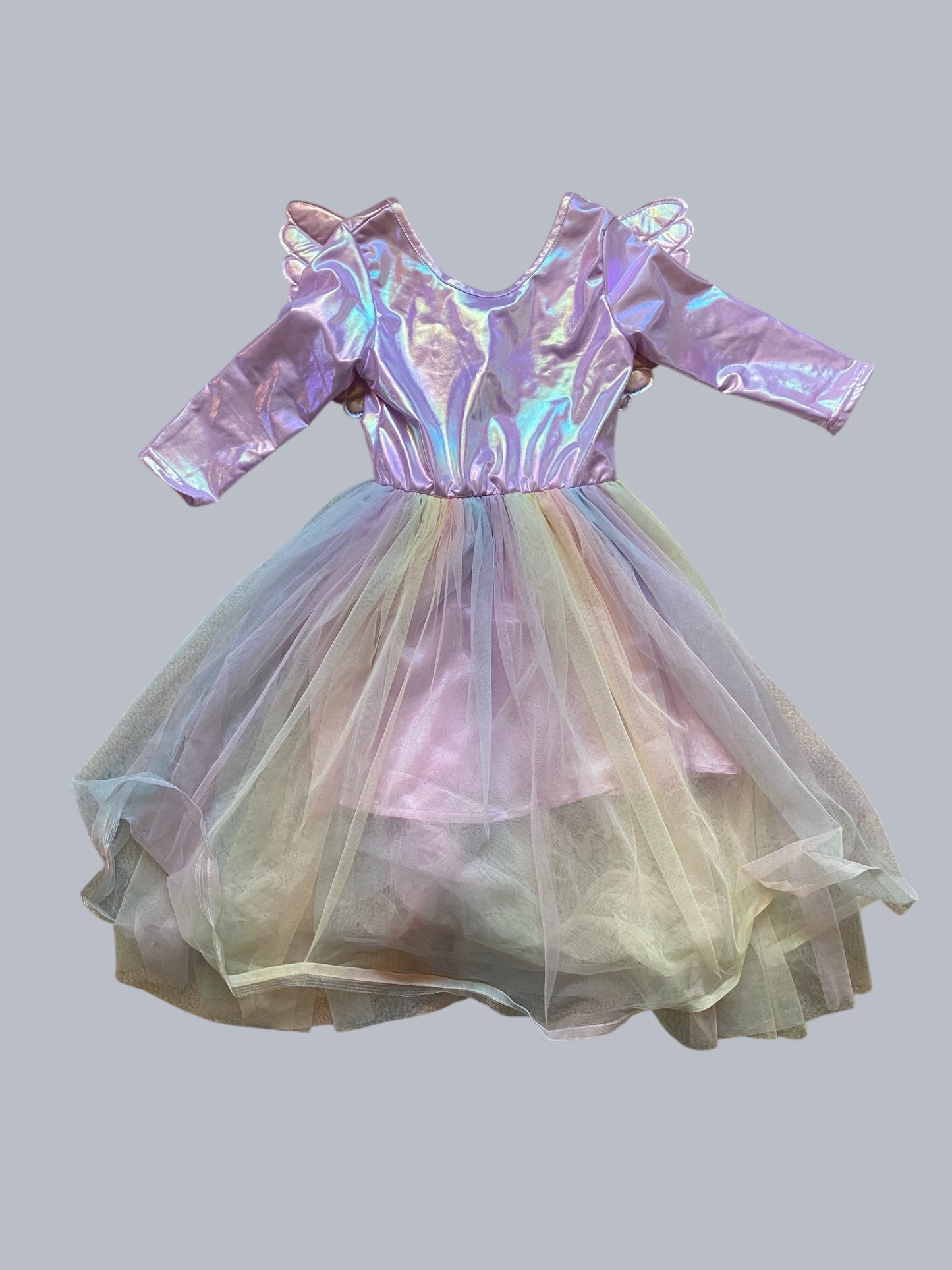 Shimmering dress with wings 5-6Y | Great Pretenders