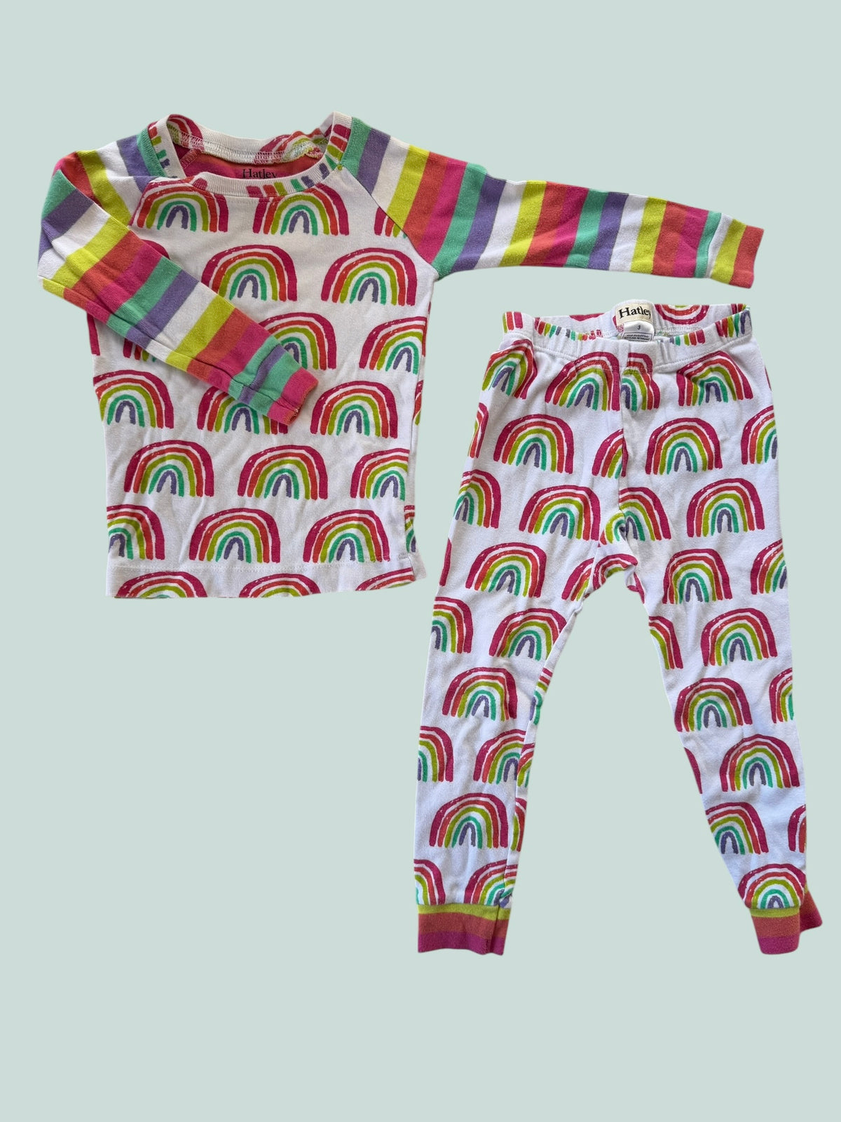 Organic cotton rainbow pj set 3Y | Hatley