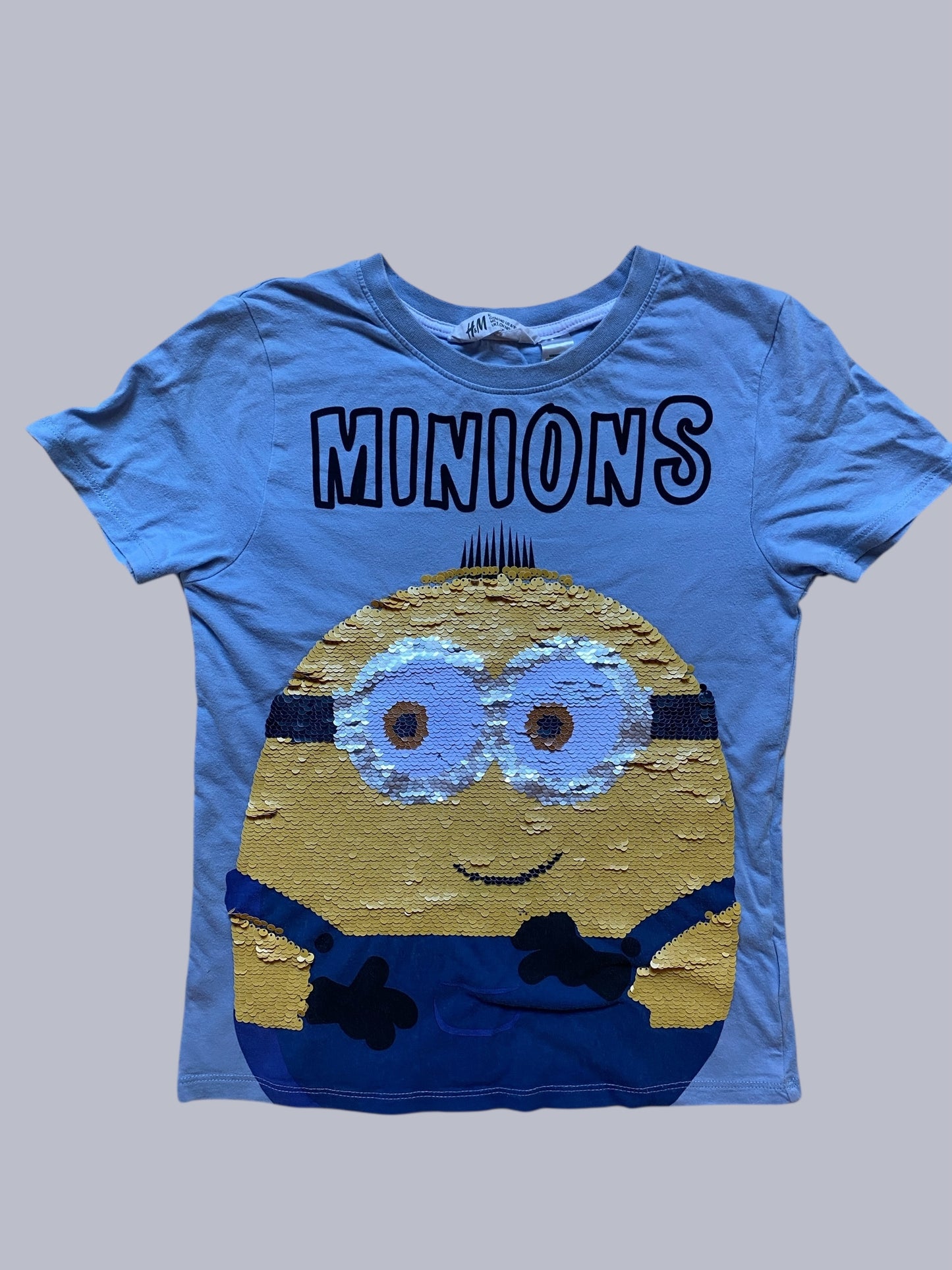 Minion sequin t-shirt 8-10Y | H&M