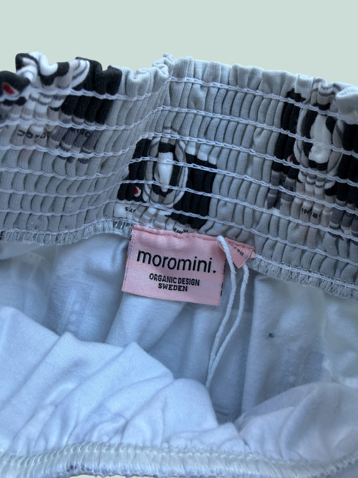 Organic cotton heather grey camera skirt top 3-5Y | Moromini