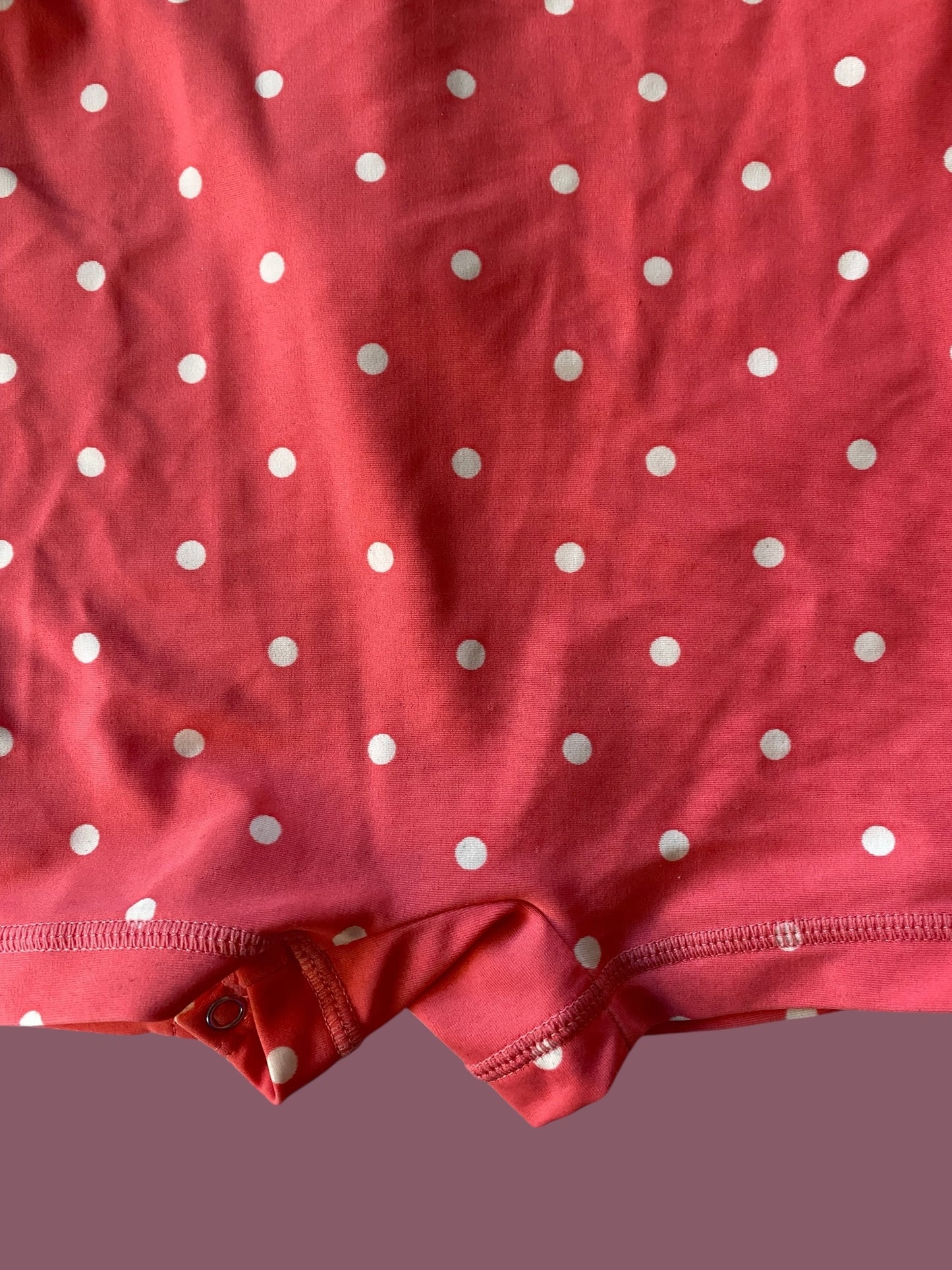 Recycled polyester polka dot swim suit 6-12m | Primary