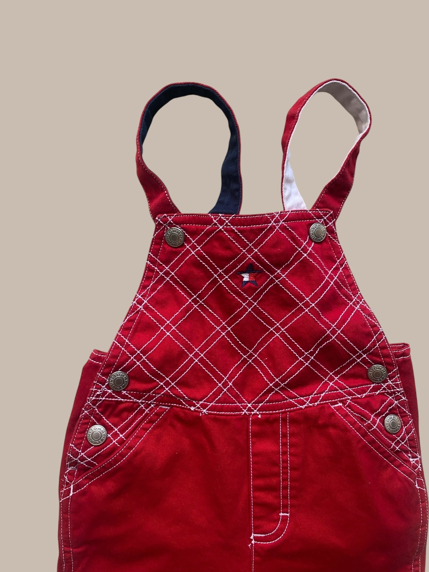 Red cotton overalls 2Y | Tommy Hilfinger