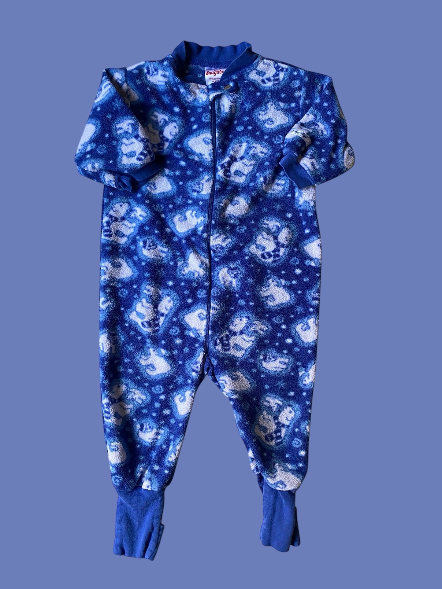 Polar bear fleece sleeper 12m | Snugabye