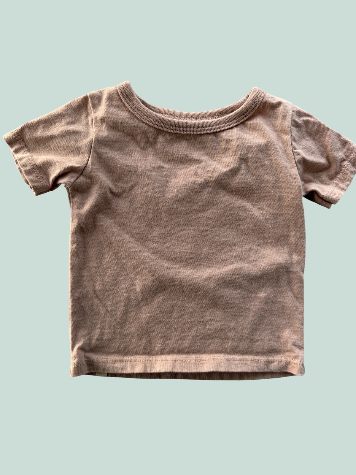 Organic cotton rose t-shirt 3-6m | Mini Mioche