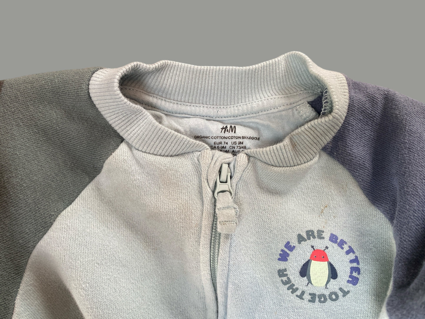 Organic cotton sleeper 6-9m | H&M