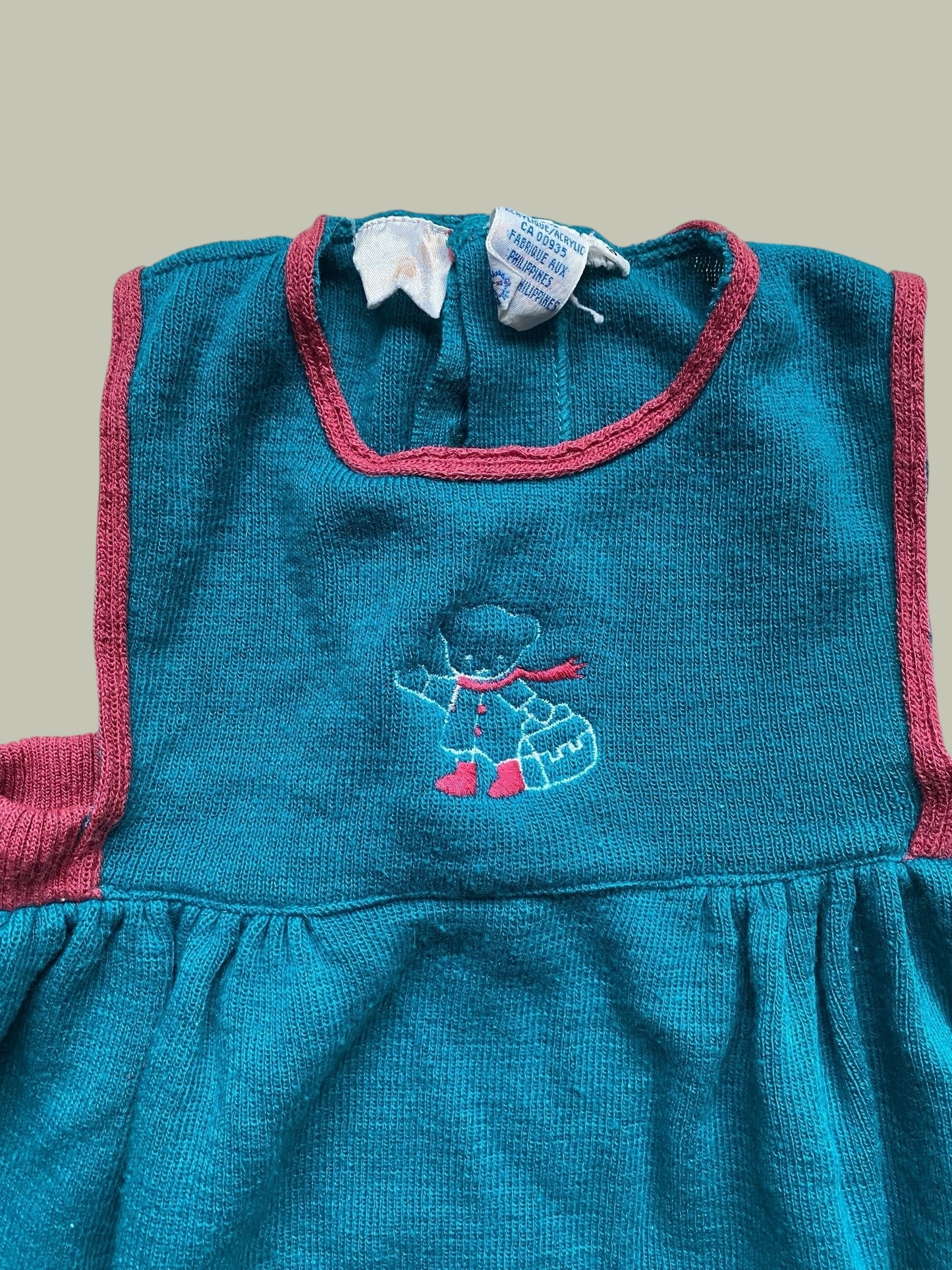 Vintage acrylic knit dress 3Y